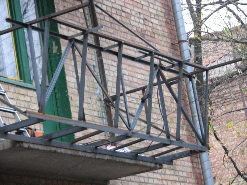 Купить расширение балконов. вынос балкона по полу - киев - строим дом.