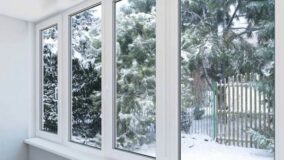 окна зимой